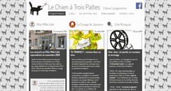 Desktop Screenshot of chien3pattes.com