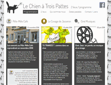 Tablet Screenshot of chien3pattes.com